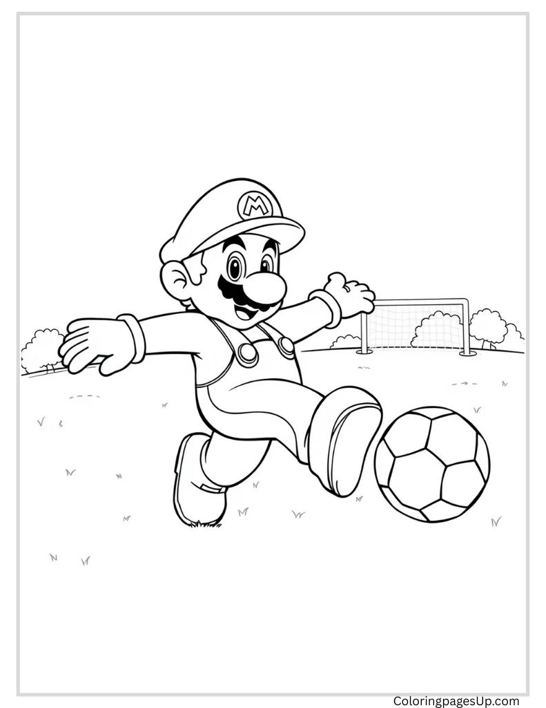 Mario is playing 