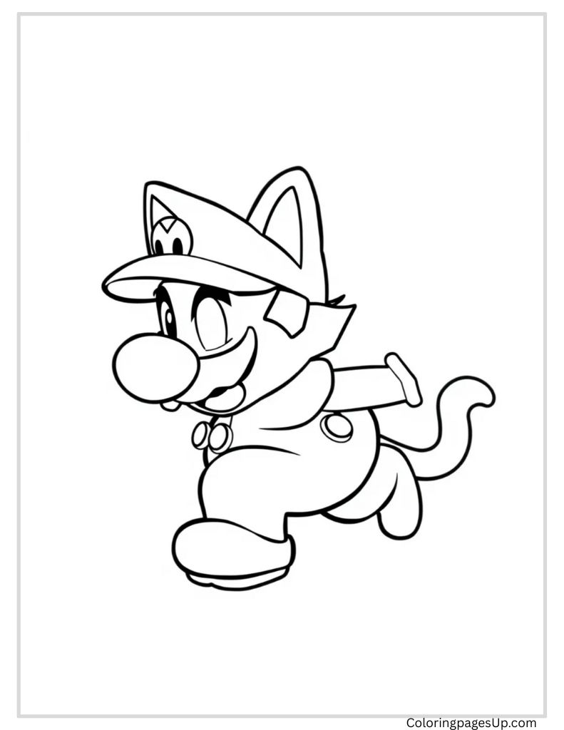 mario characters coloring pages​

