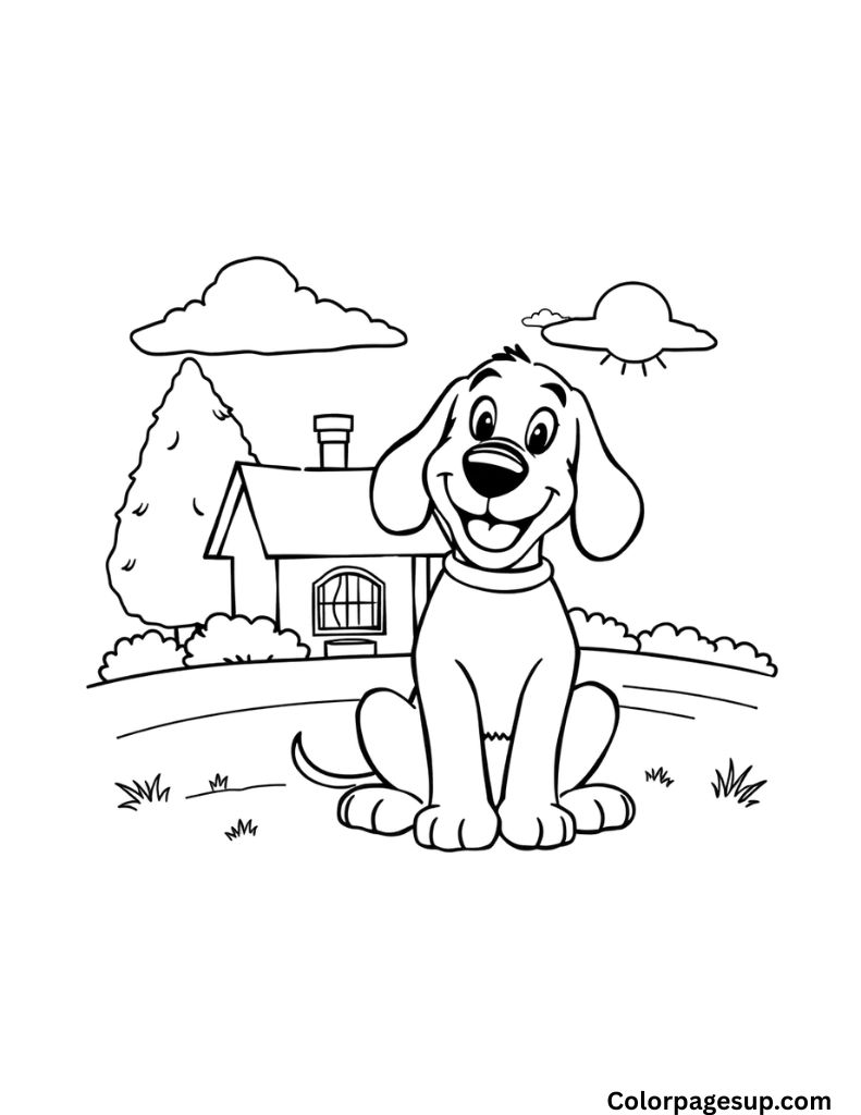 beautiful Clifford dog