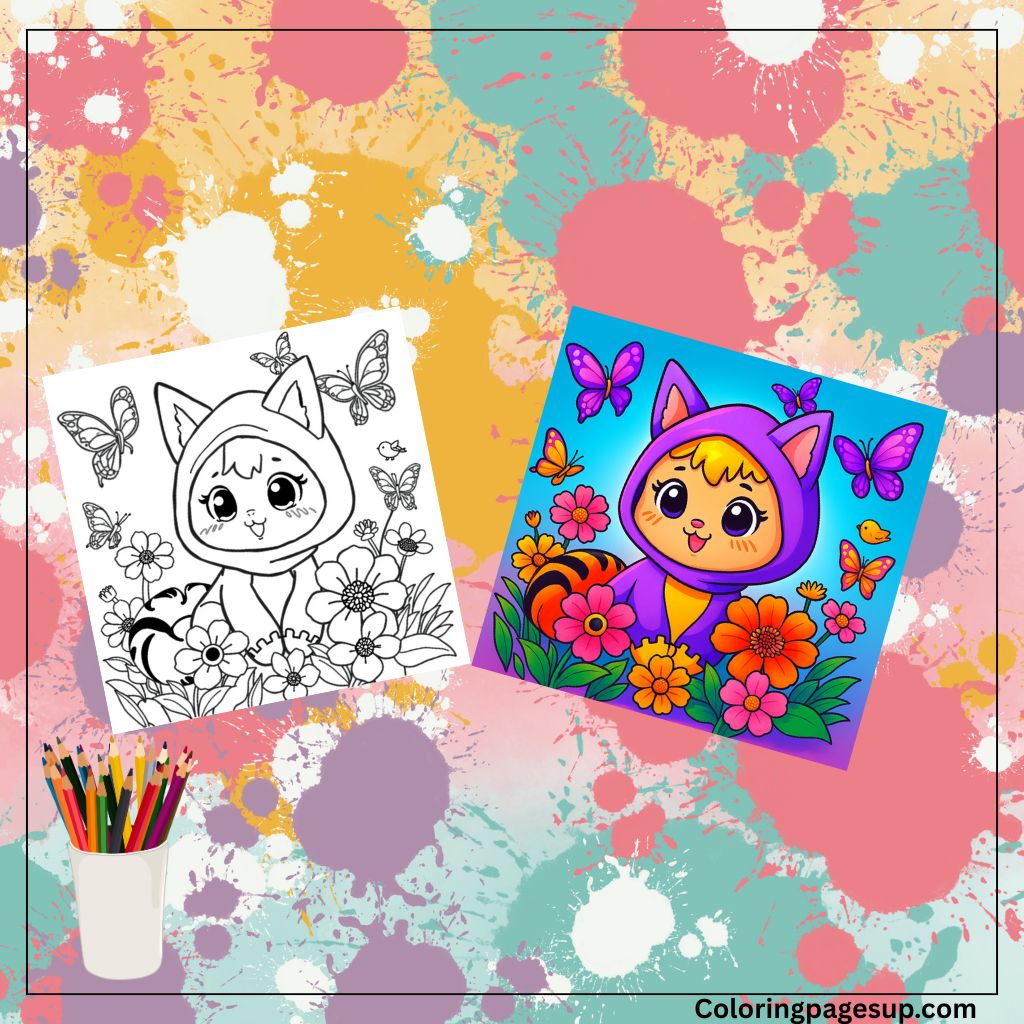 Kuromi coloring pages