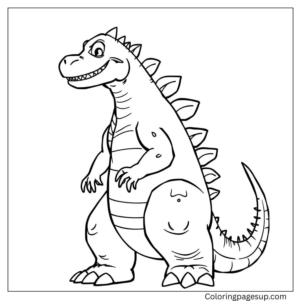 godzilla coloring pages printable