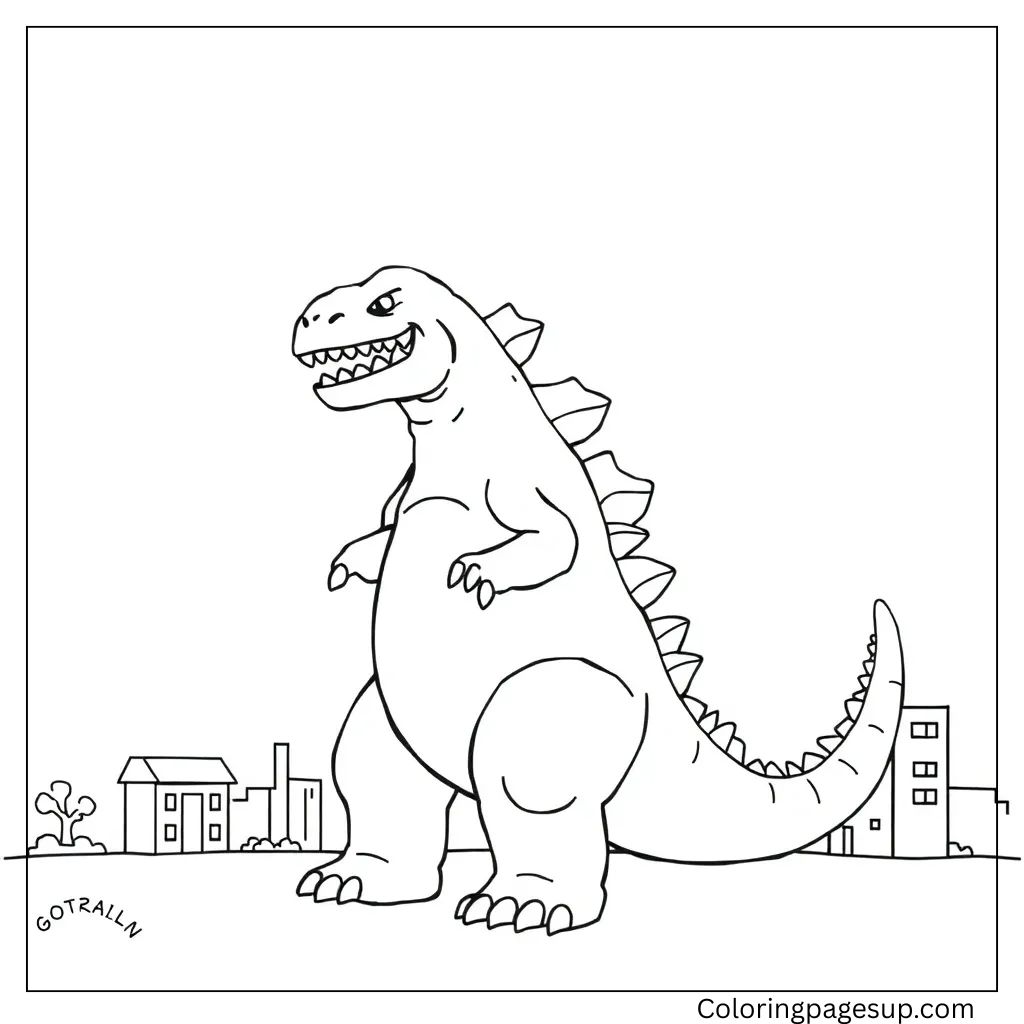 free godzilla coloring sheets