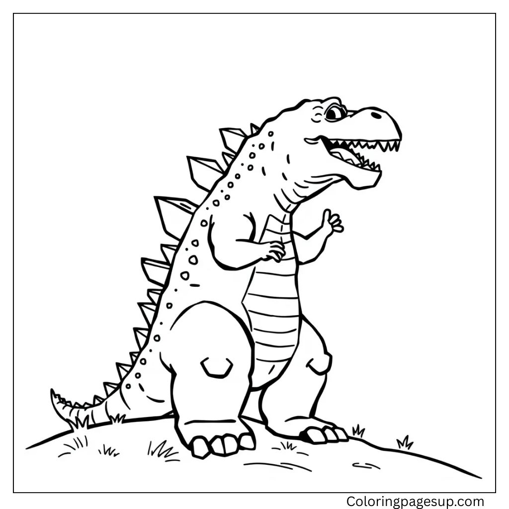 godzilla coloring pages