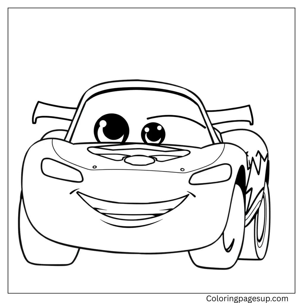 lightning mcqueen coloring page​

