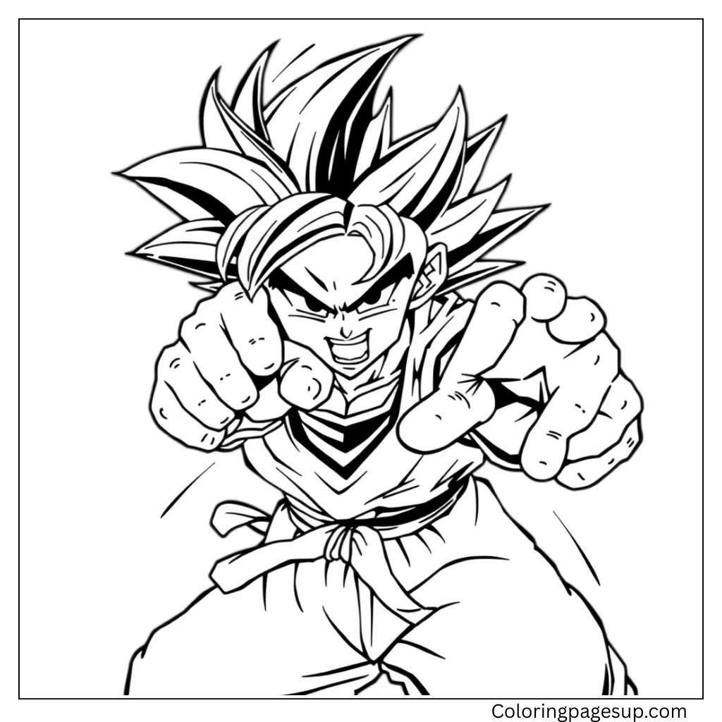 goku coloring sheets
