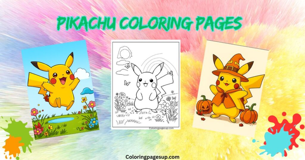 Pikachu Coloring Page