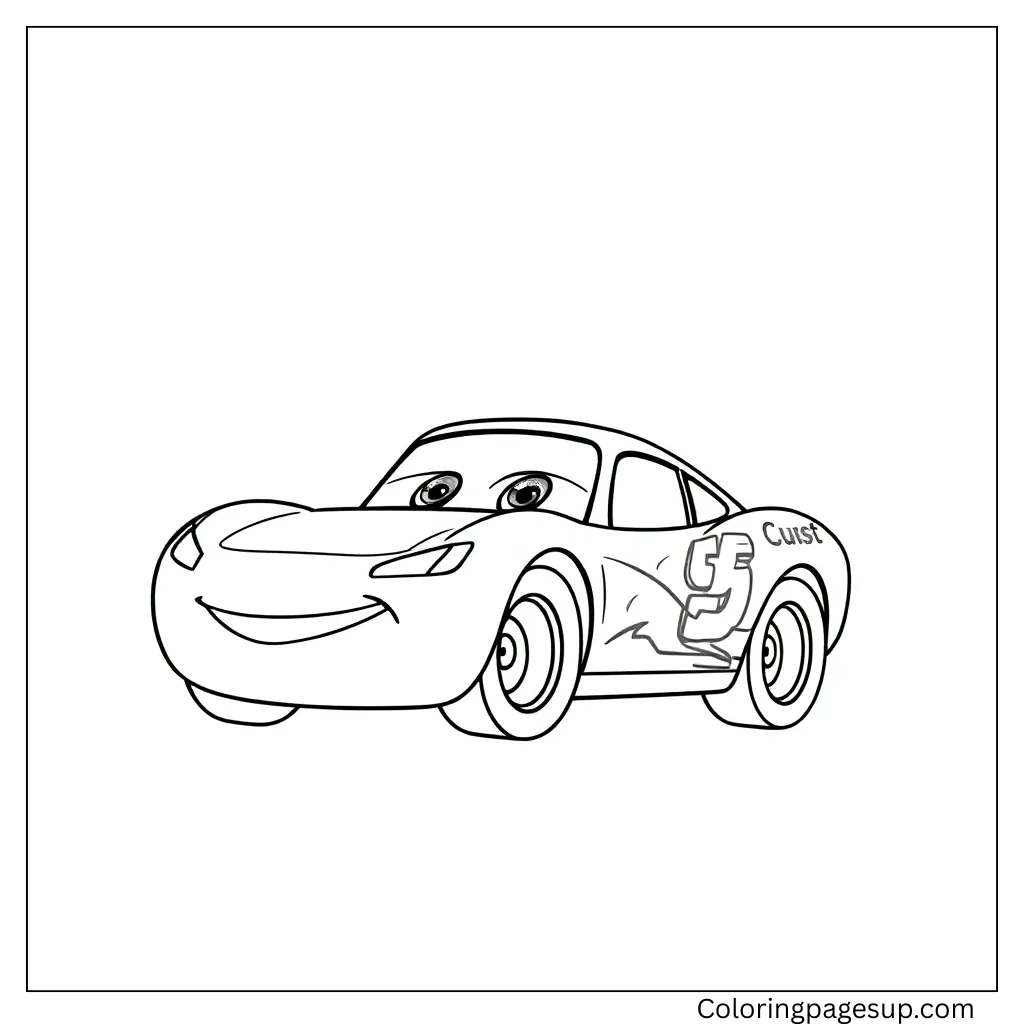 Lightning McQueen coloring sheets