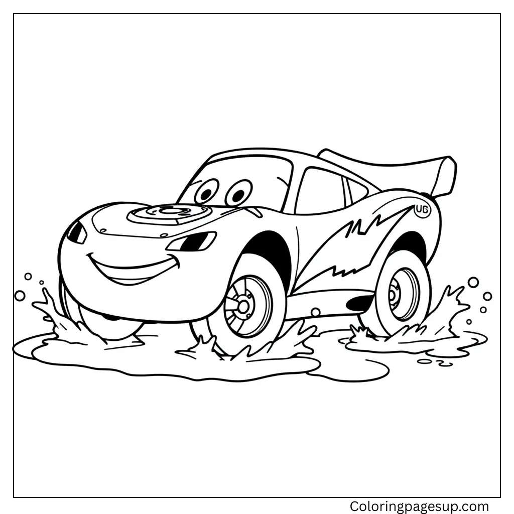 lightning mcqueen coloring page​

