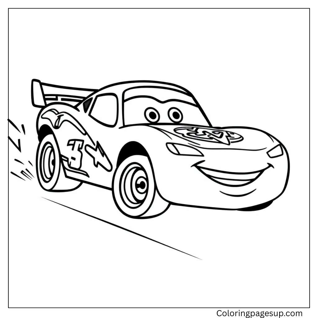 lightning mcqueen coloring page​

