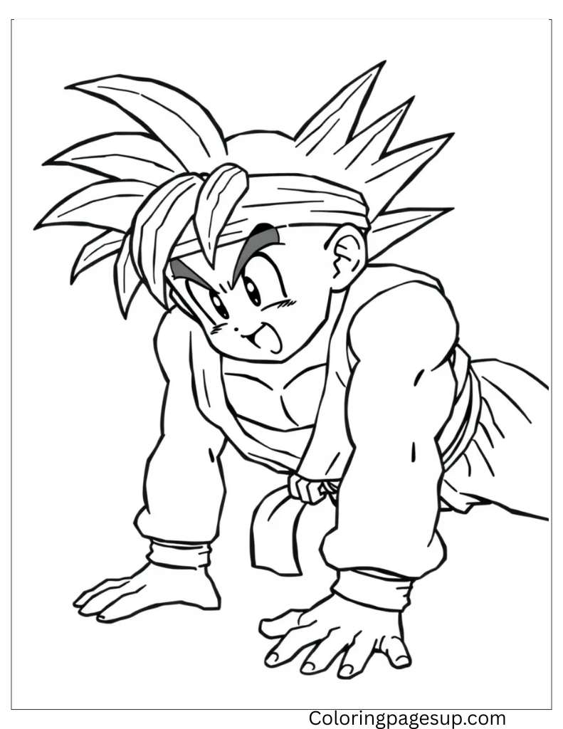 coloring pages of Goku 