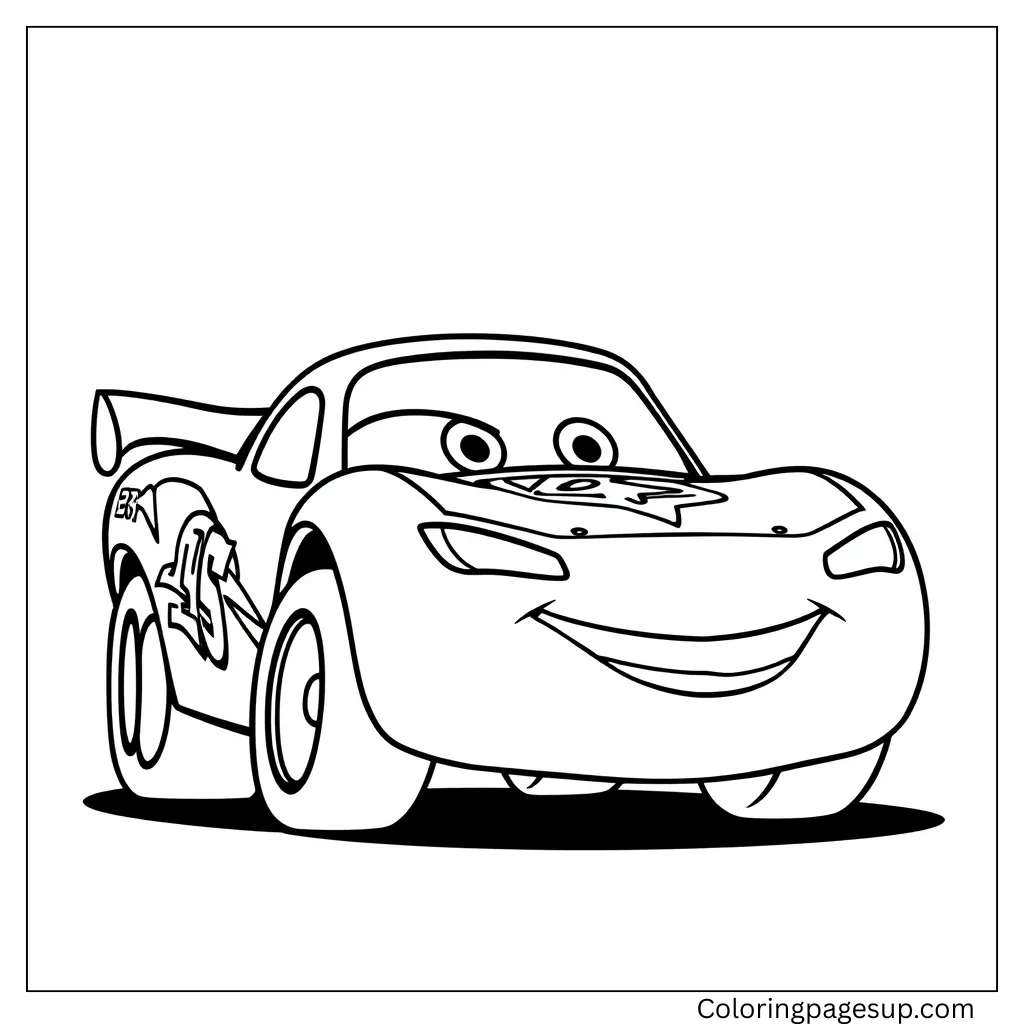 Lightning McQueen coloring sheets