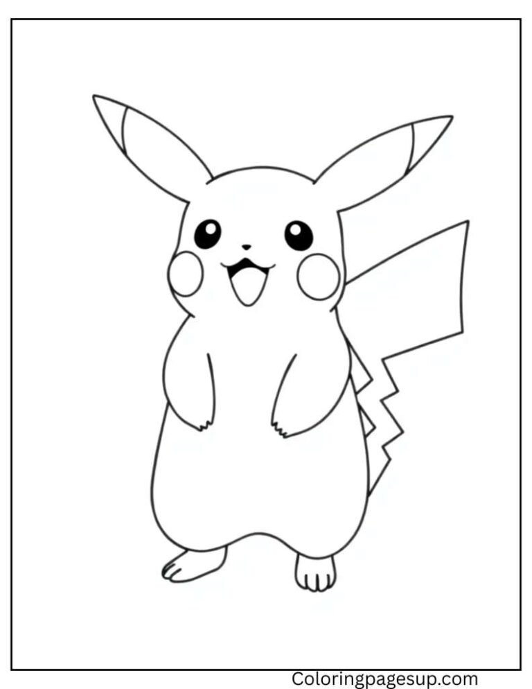 40 Free Pikachu Coloring Page (Printable PDF Sheets)