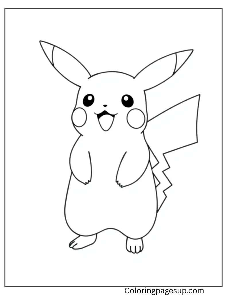 Pikachu coloring pages