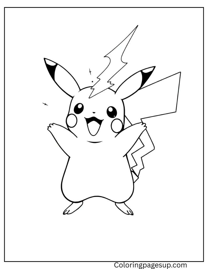 Pikachu coloring pages