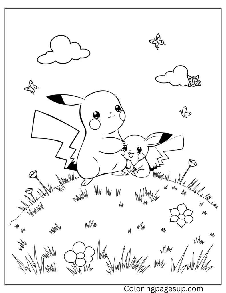 pikachu coloring pages