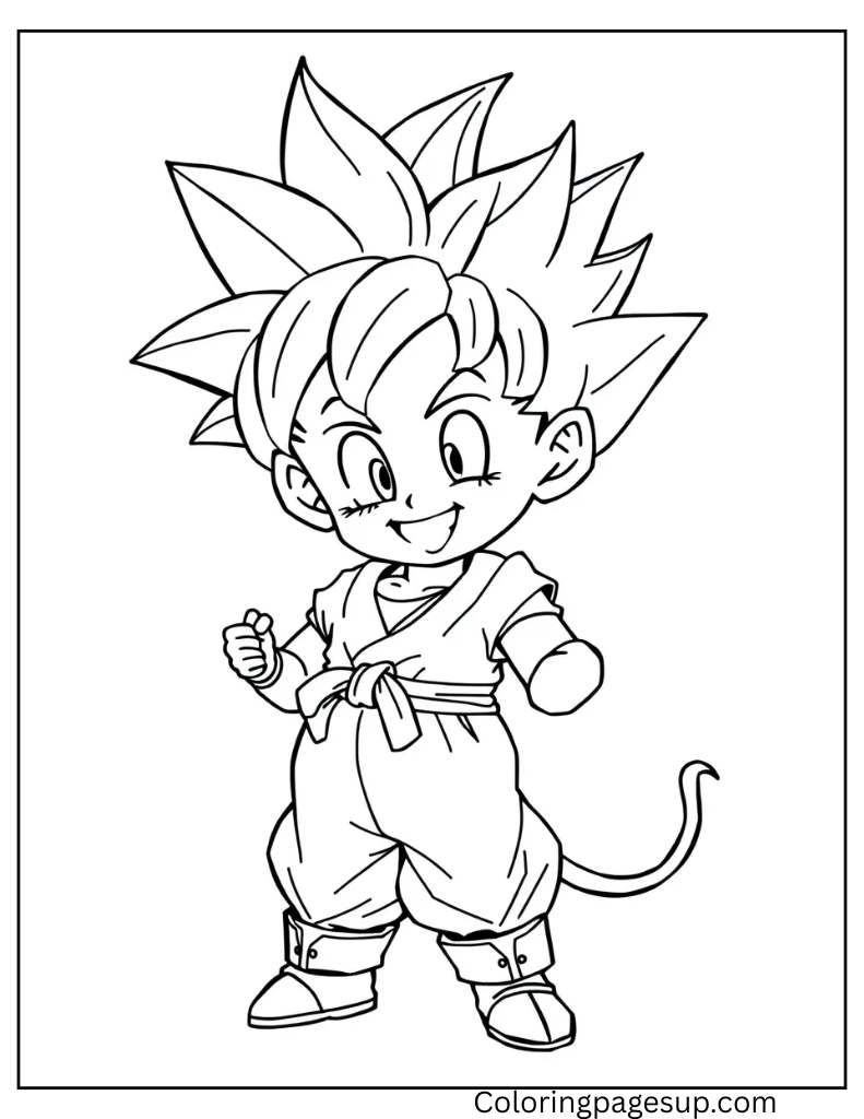 Son Goku coloring pages​

