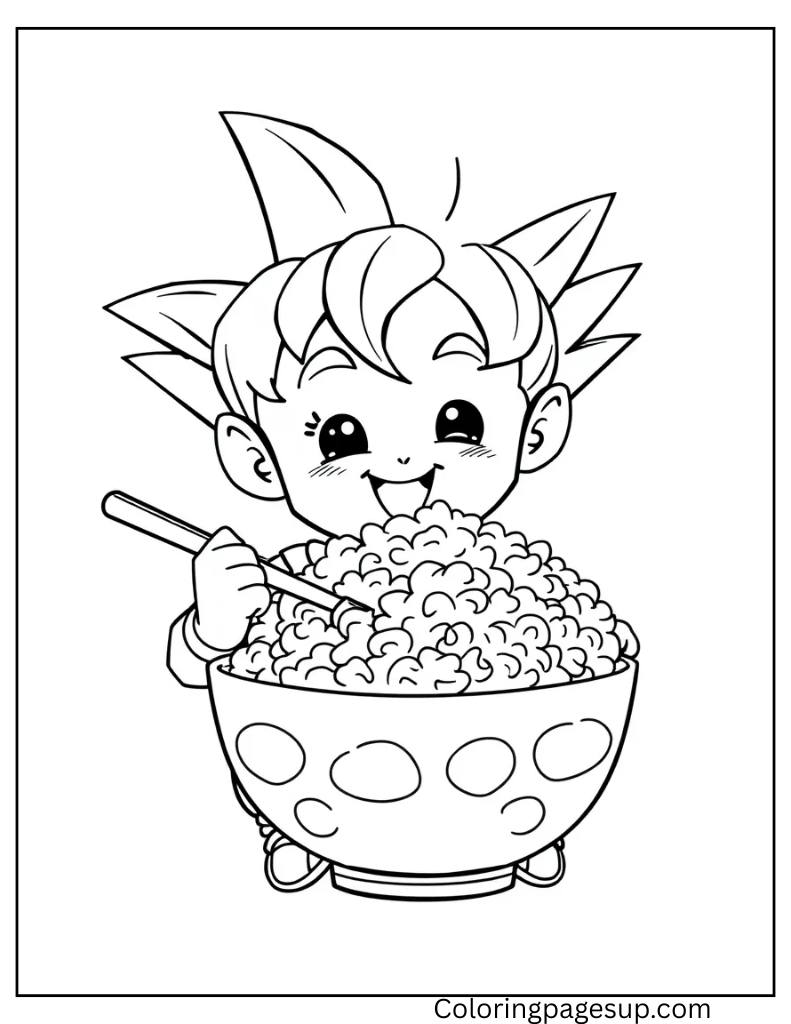 Son Goku coloring sheets

