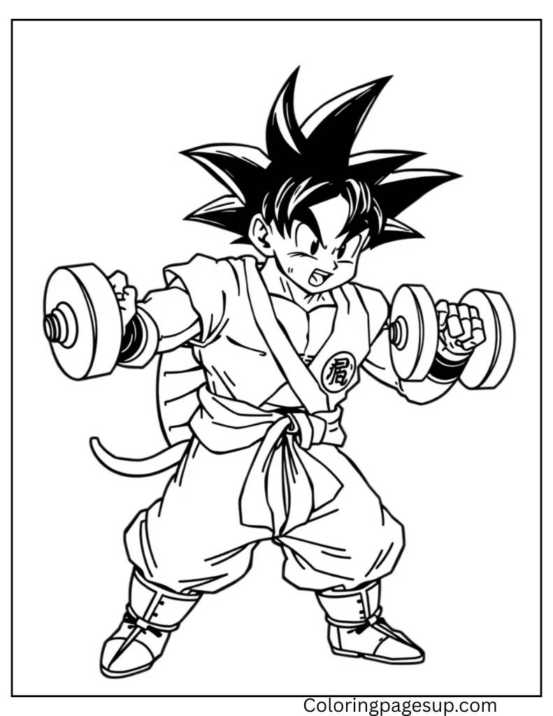 son goku coloring pages​

