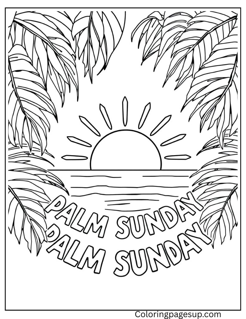 best coloring pages Palm Sandy