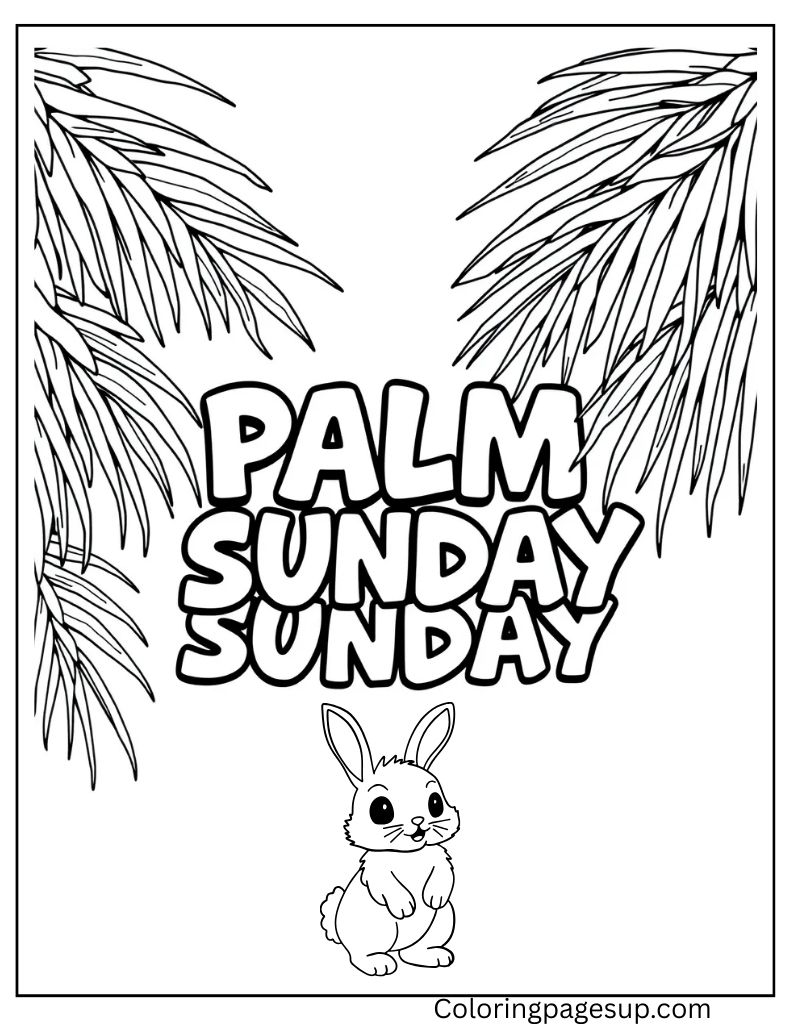 Palm Coloring page