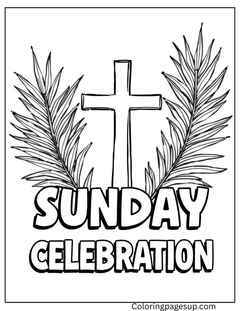 Palm Sunday Coloring sheet