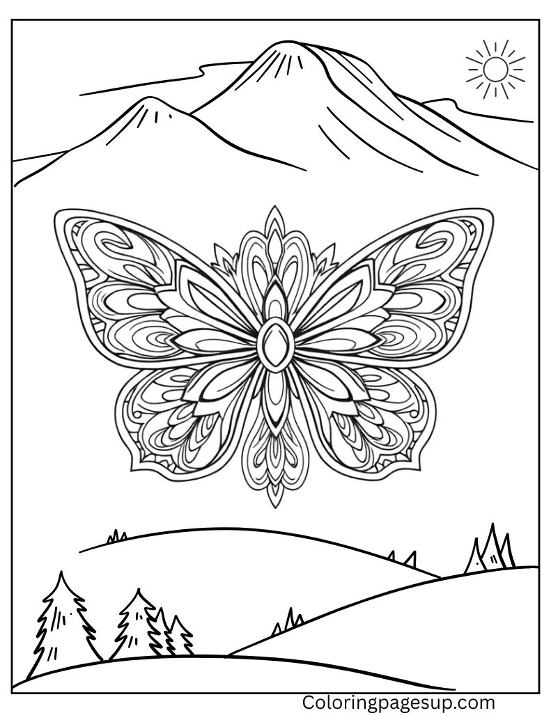 printable butterfly coloring sheets