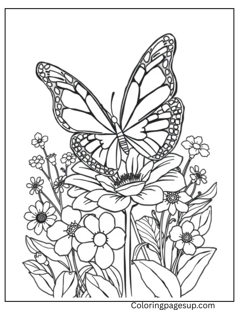 butterfly coloring pages