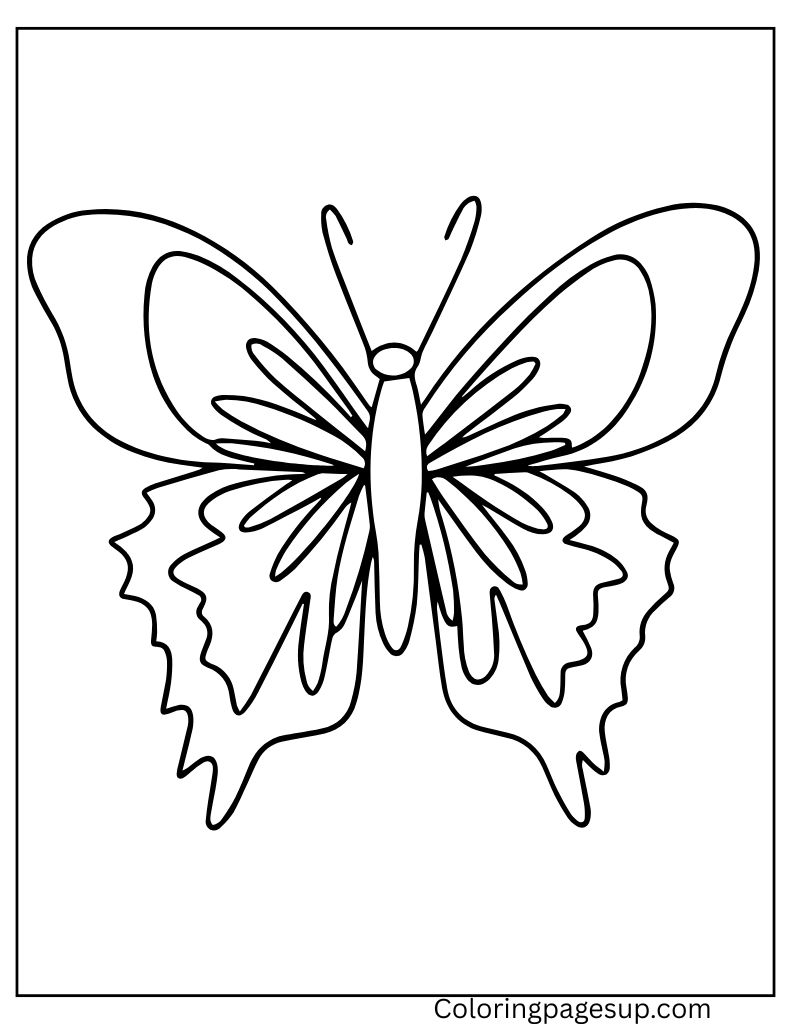 easy coloring pages for kids