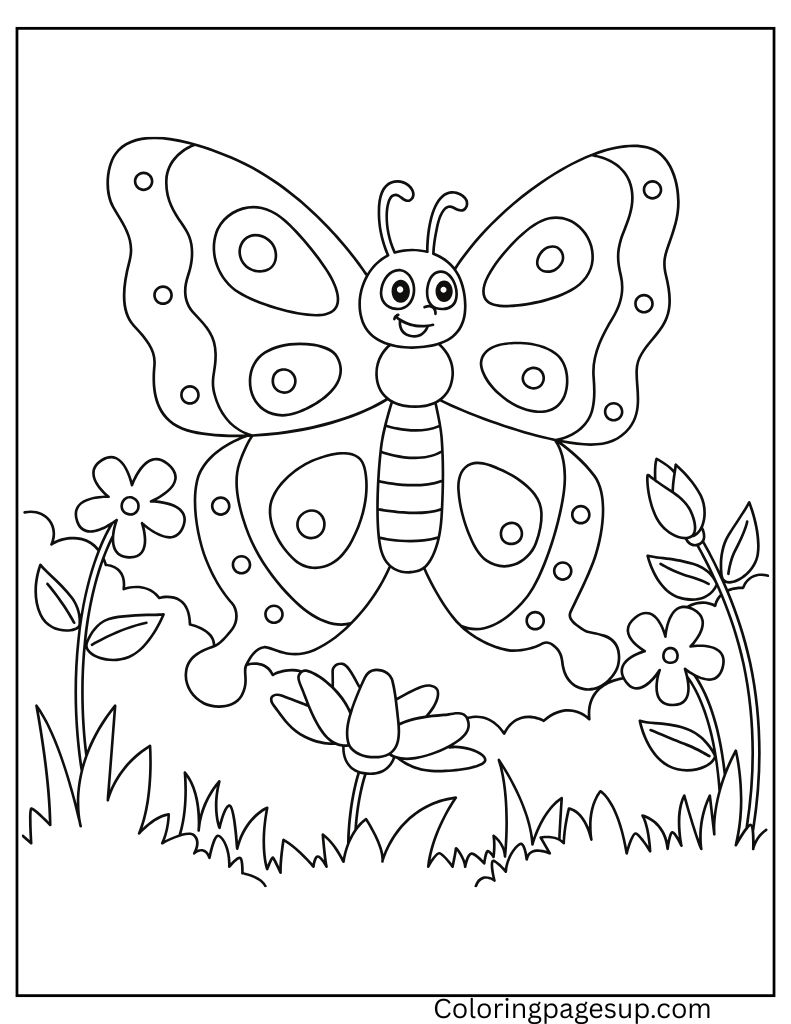 coloring sheet insects for kids