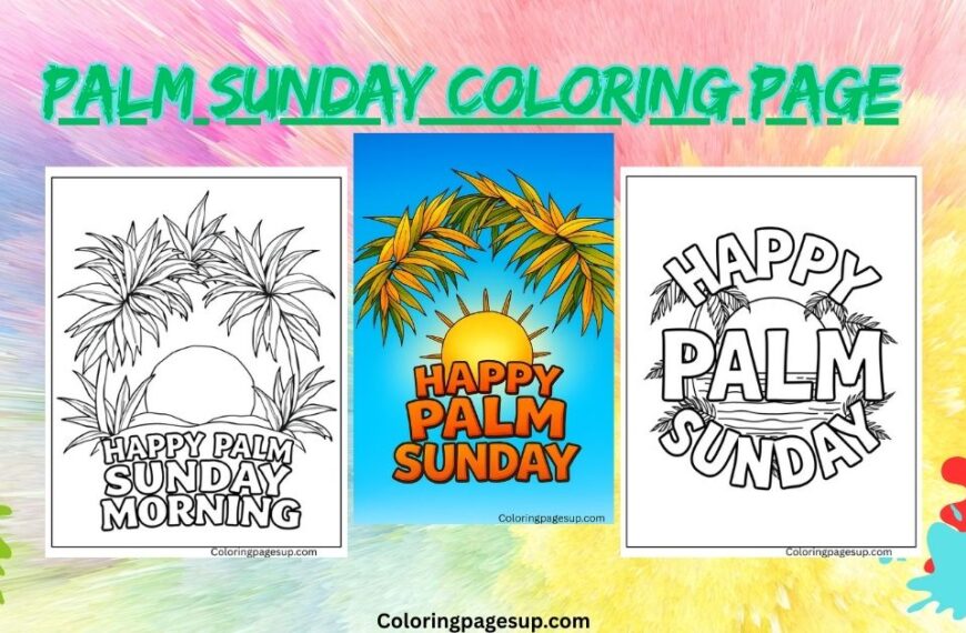 Palm Sunday Coloring pages