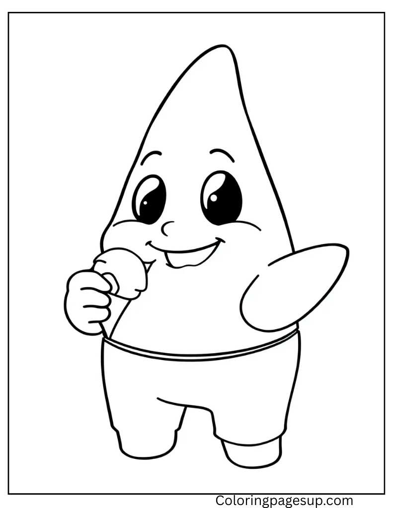 printable patrick star coloring pages