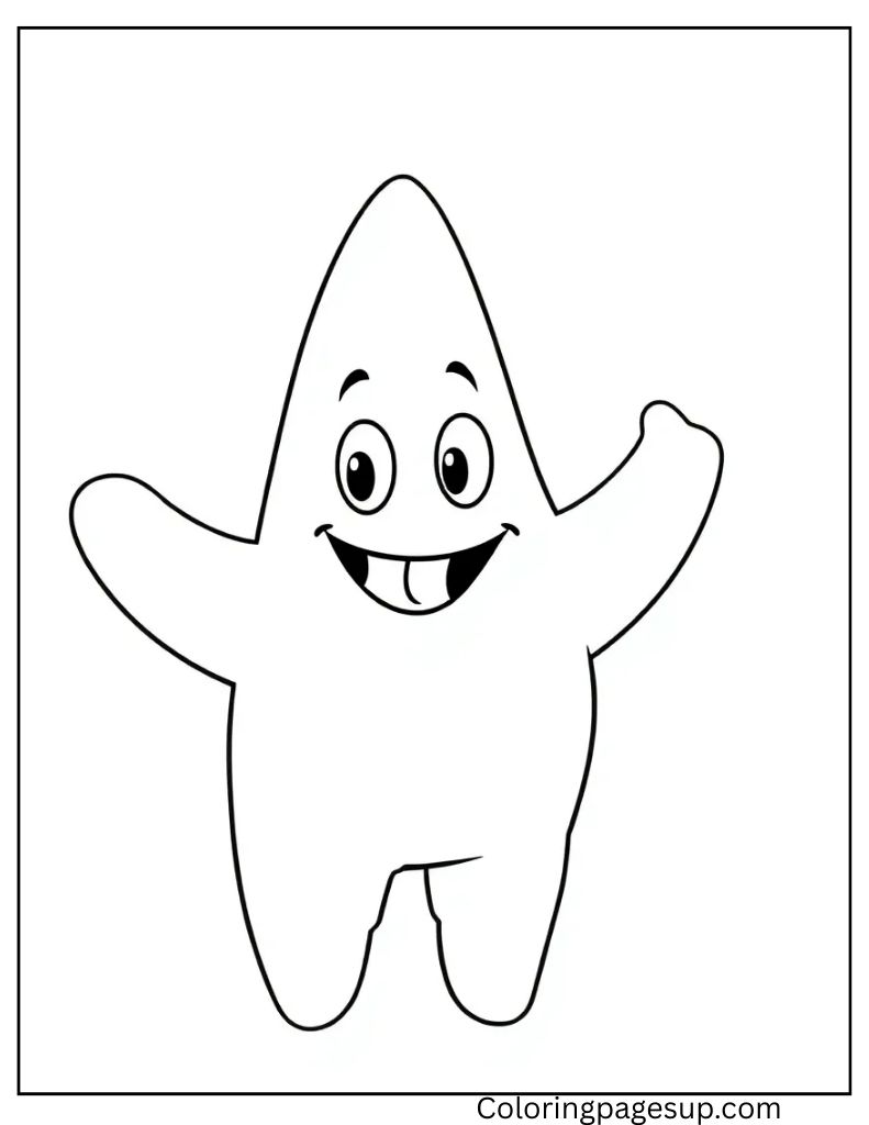 Patrick Star coloring pages for kids