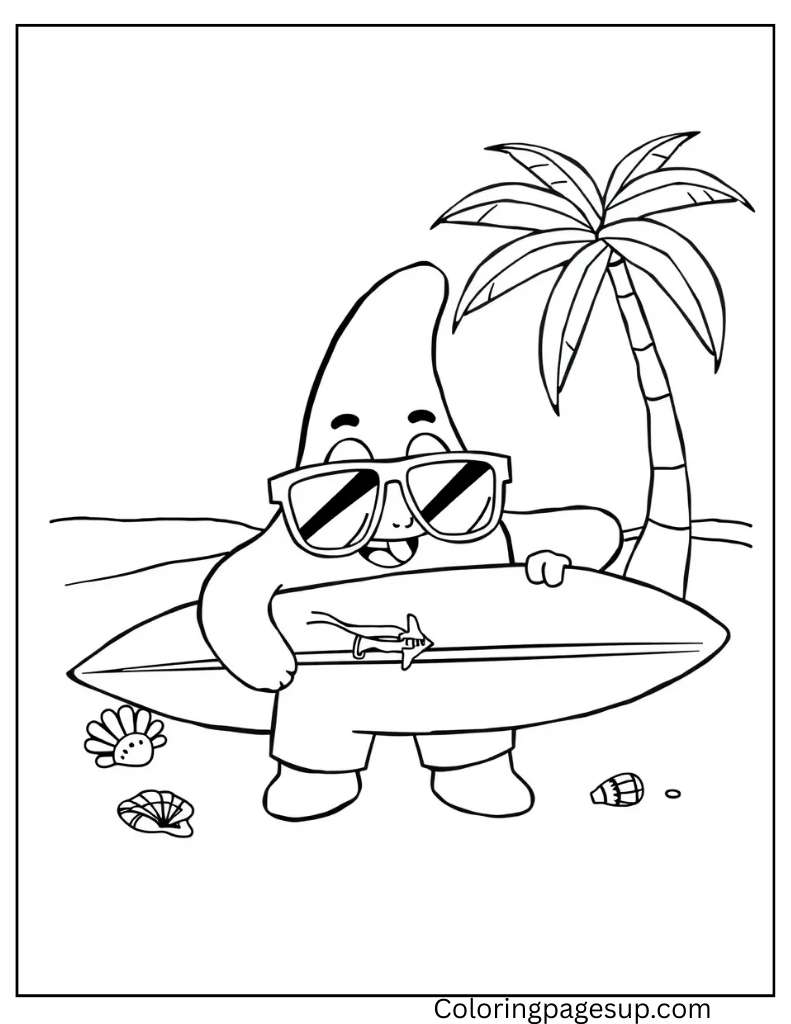 coloring sheet cartoon character