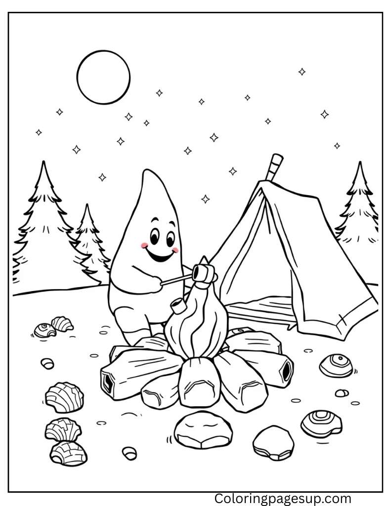 Christmas Patrick star Coloring sheet