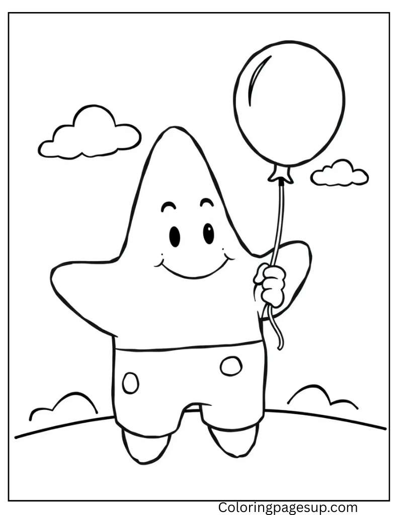 patrick star coloring pages