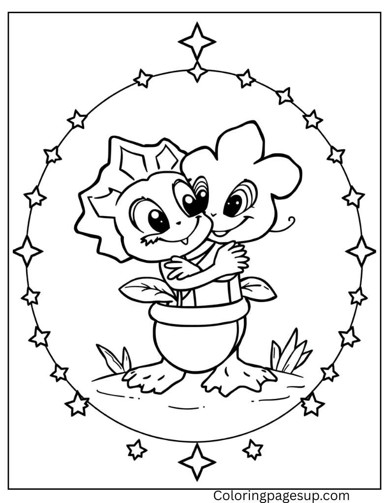 amphibia coloring pages sprig