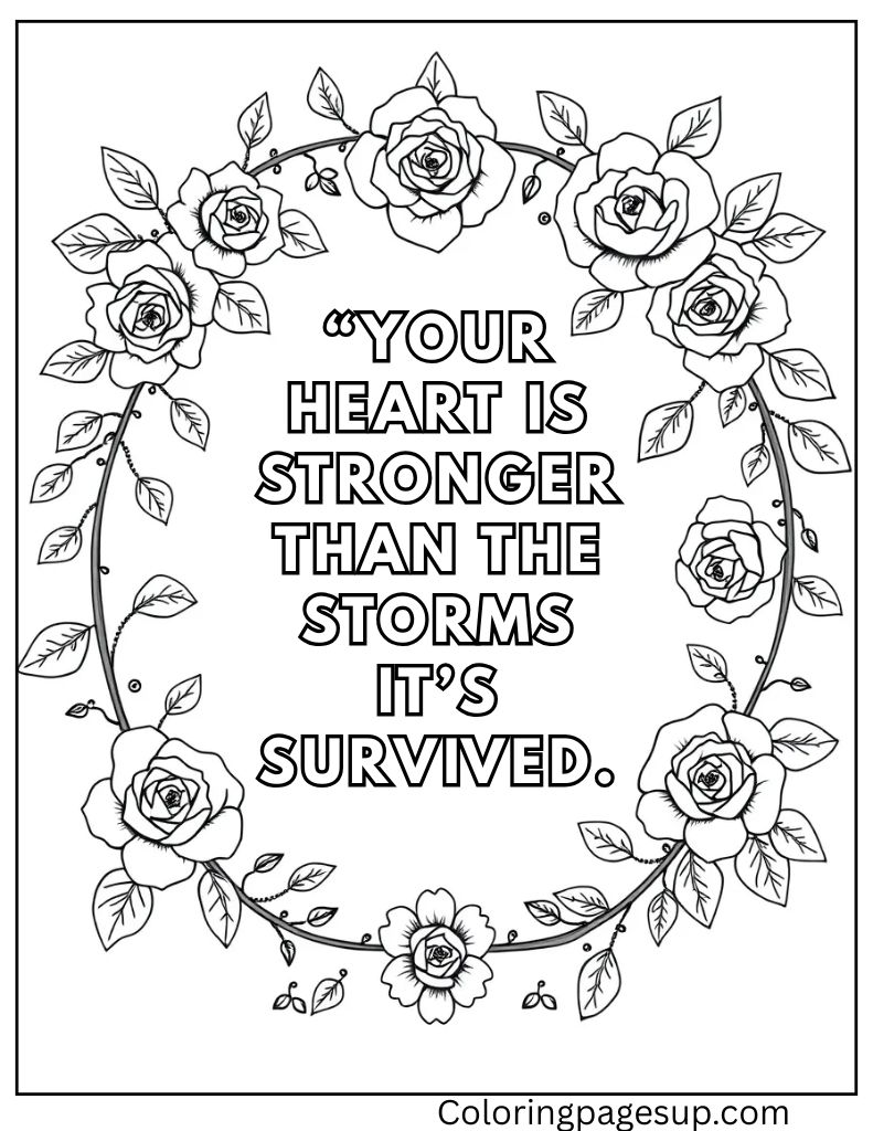 best motivational, inspirational quotes coloring sheets