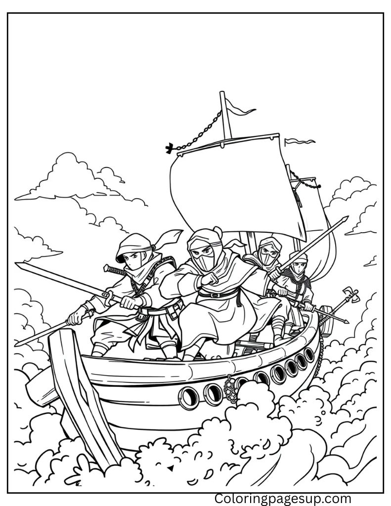 ninja ninjago coloring pages