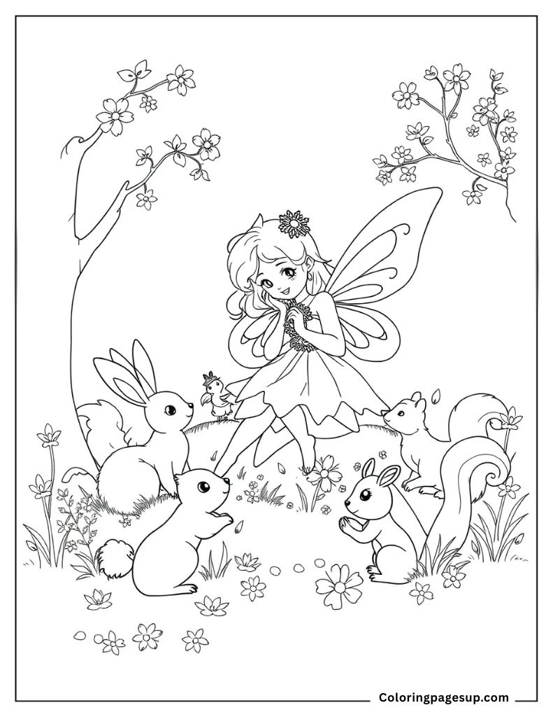 fairy coloring pages printable