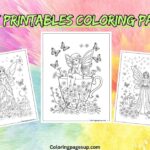 fairy printables coloring pages