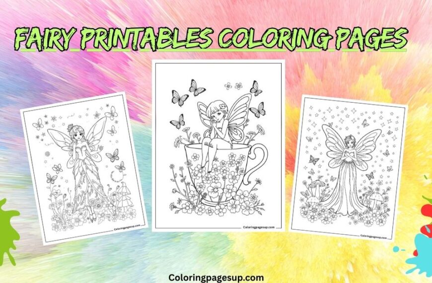 fairy printables coloring pages
