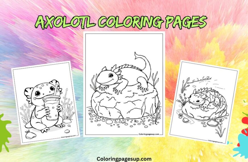 Axolotl coloring pages