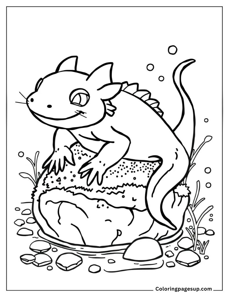 axolotl free sheet to color