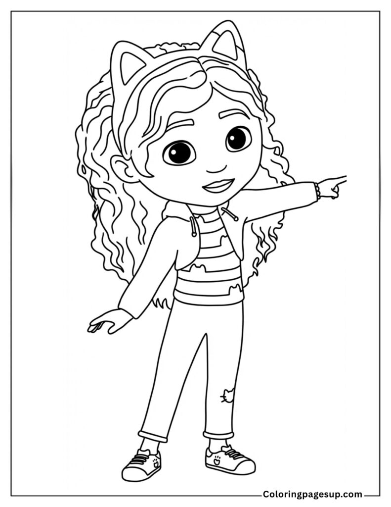 coloring Gabby's dollhouse