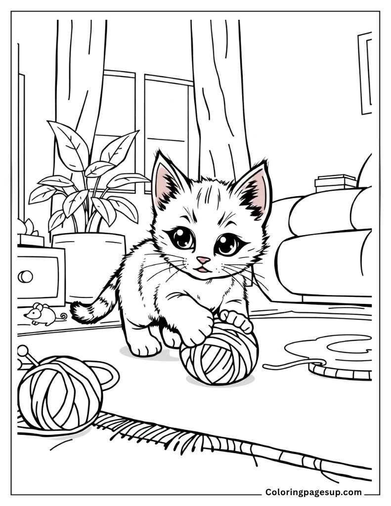 cat printable coloring pages