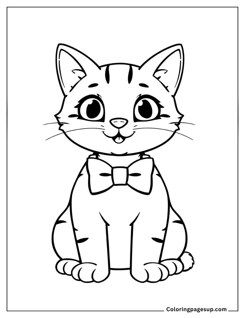 kitty coloring sheets