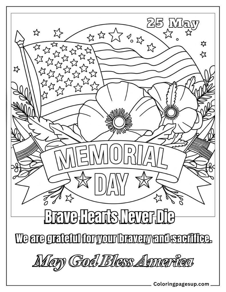 Memorial Day Coloring pages