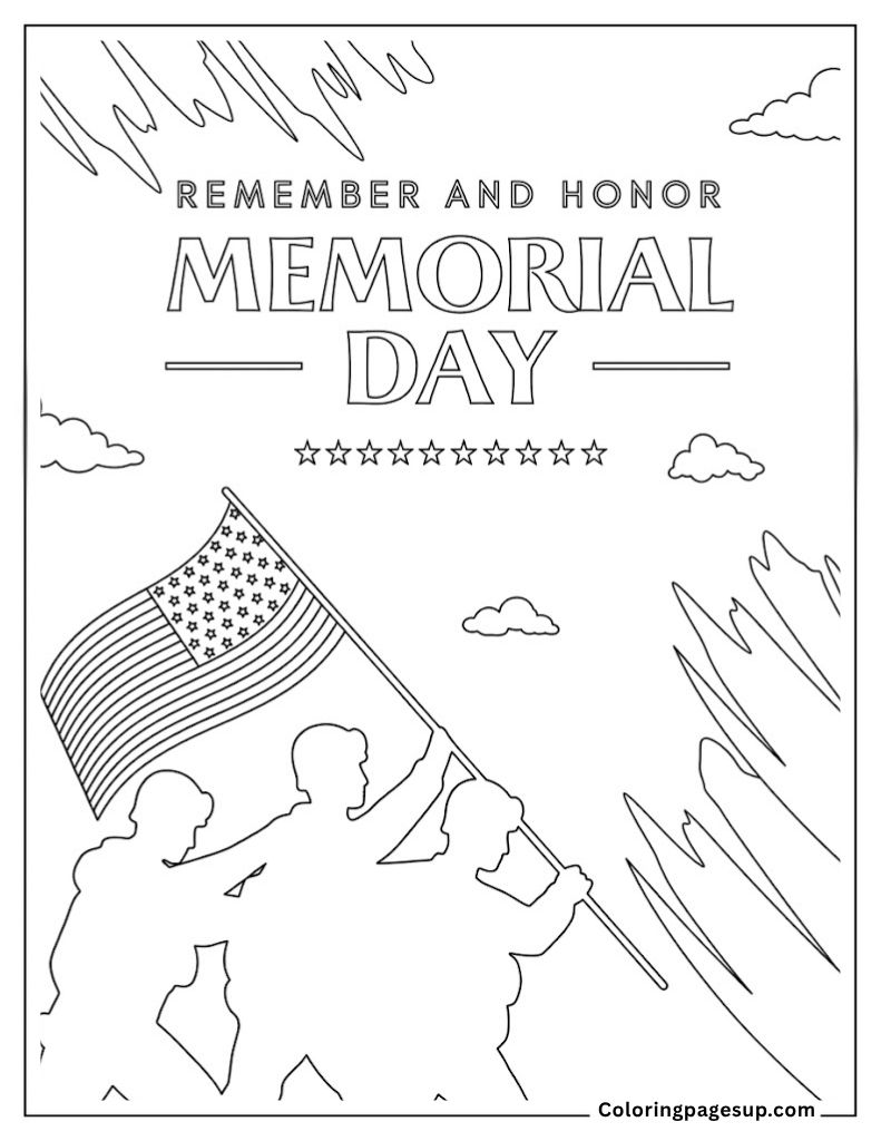 Memorial day coloring pages 2026