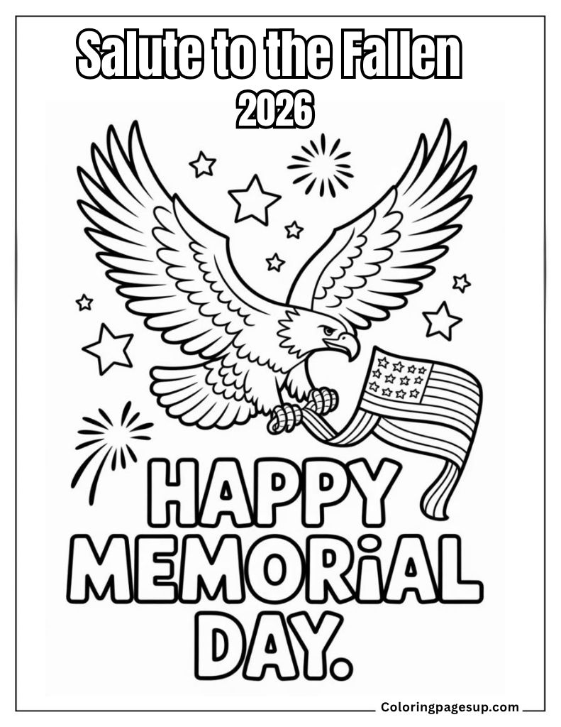 Memorial Day coloring pages for all