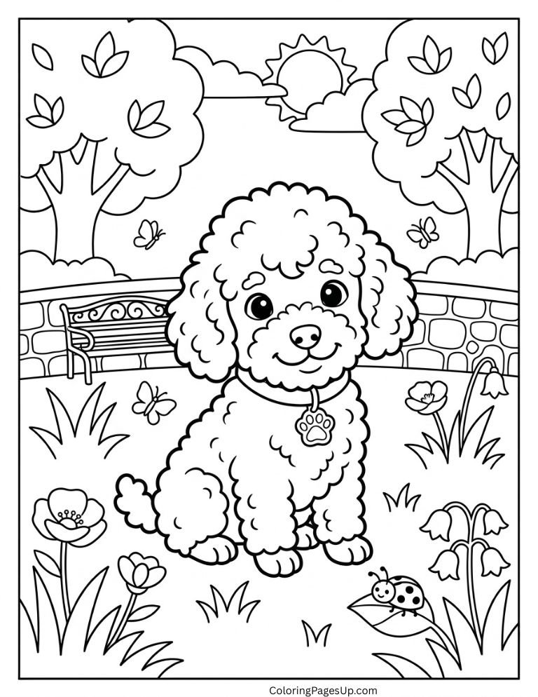 cute animal coloring page